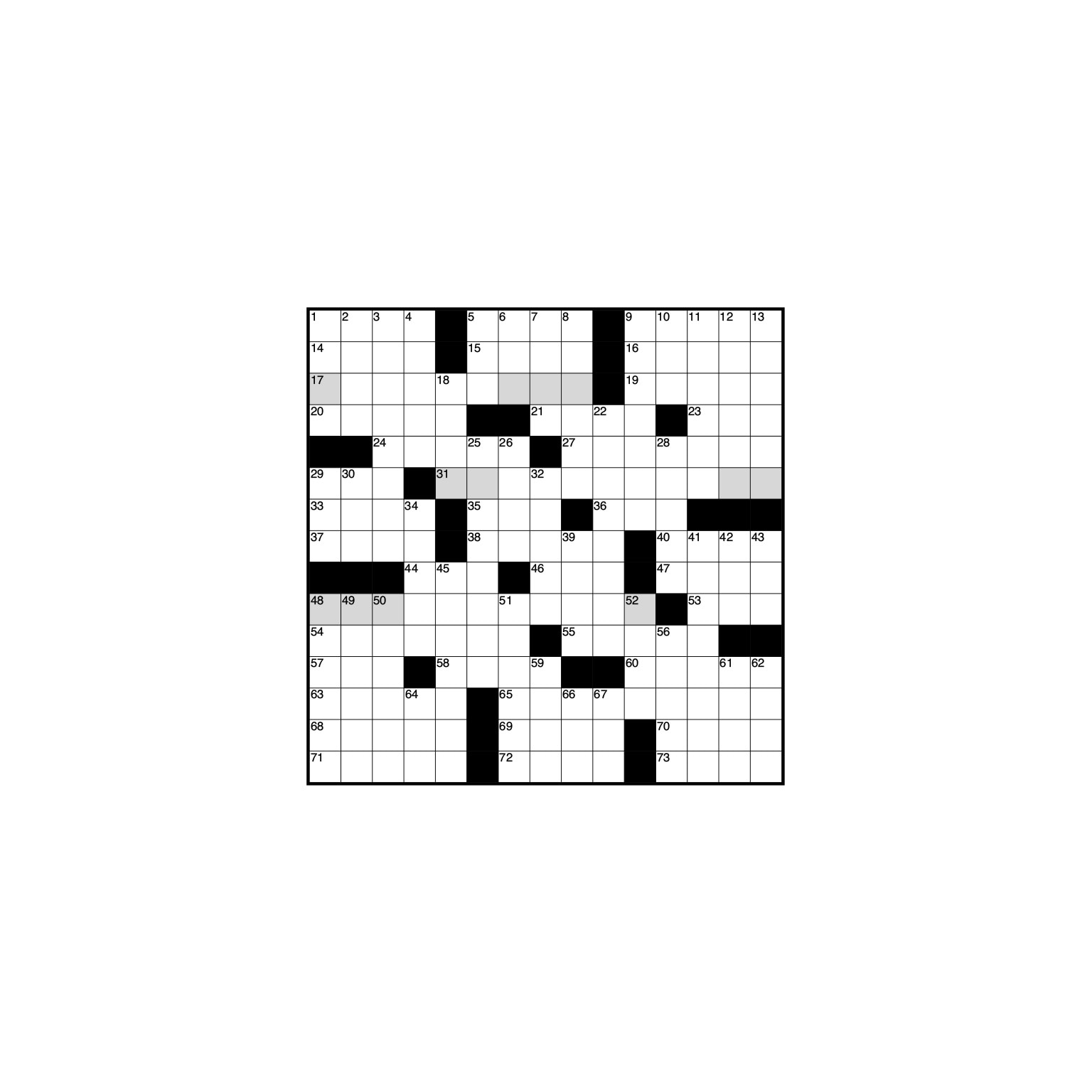 Crossword grid