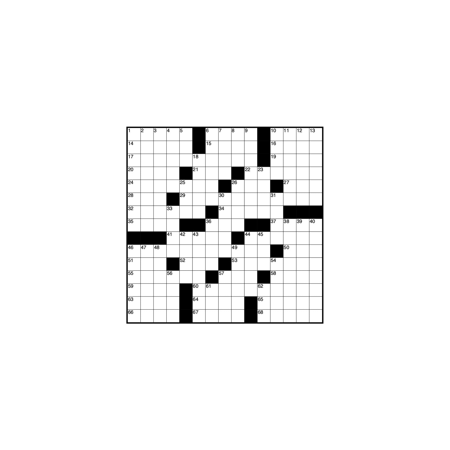 Crossword grid