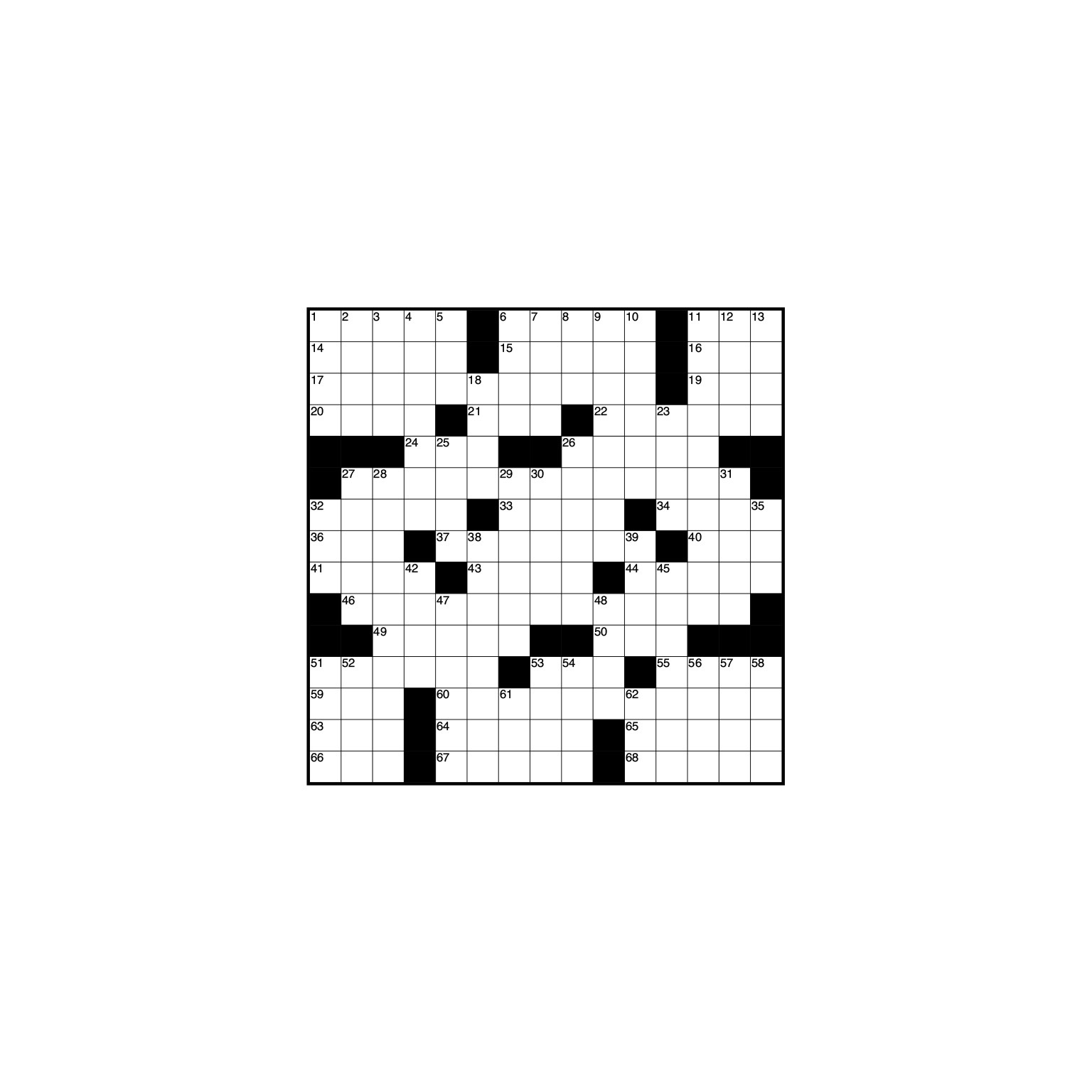 Crossword grid