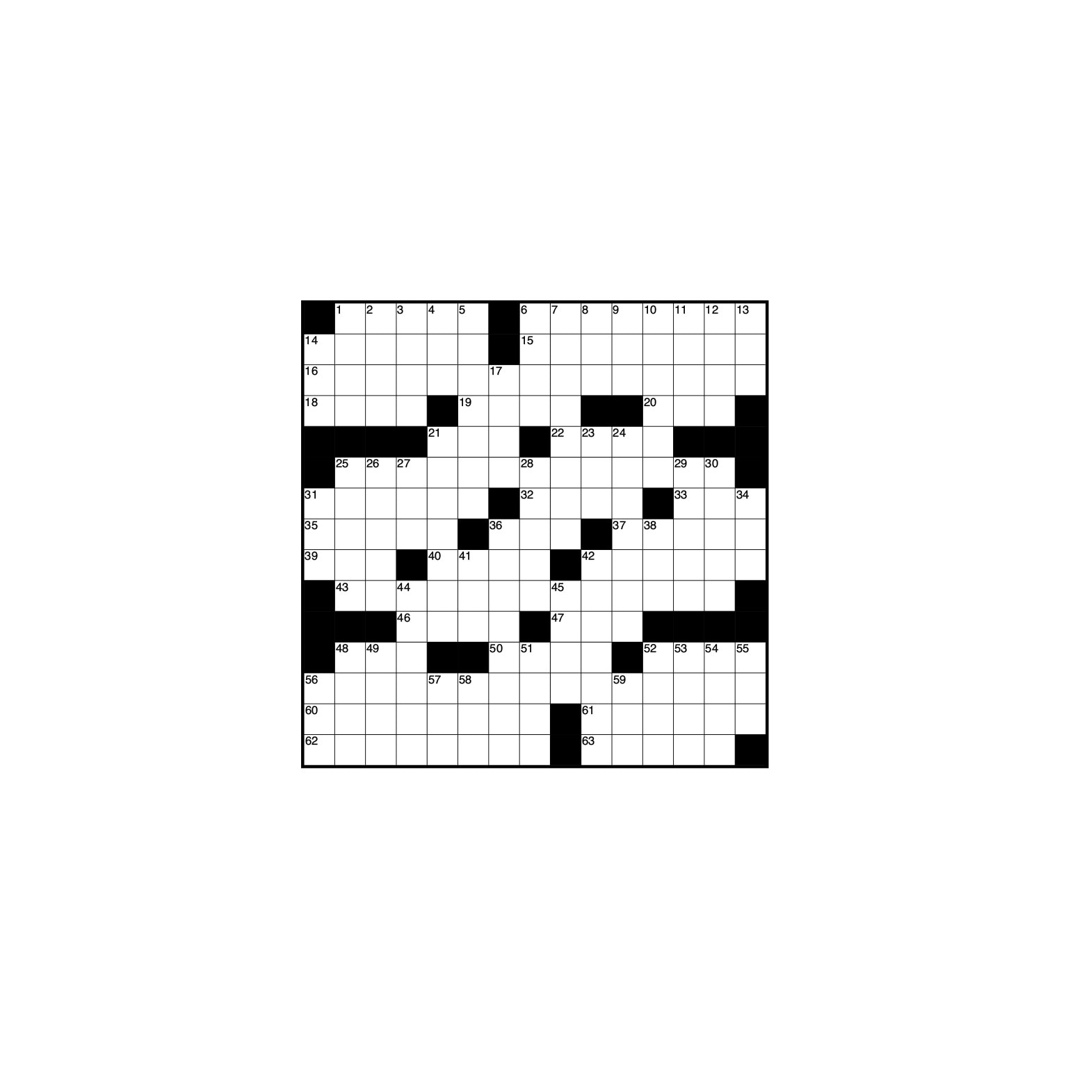 Crossword grid