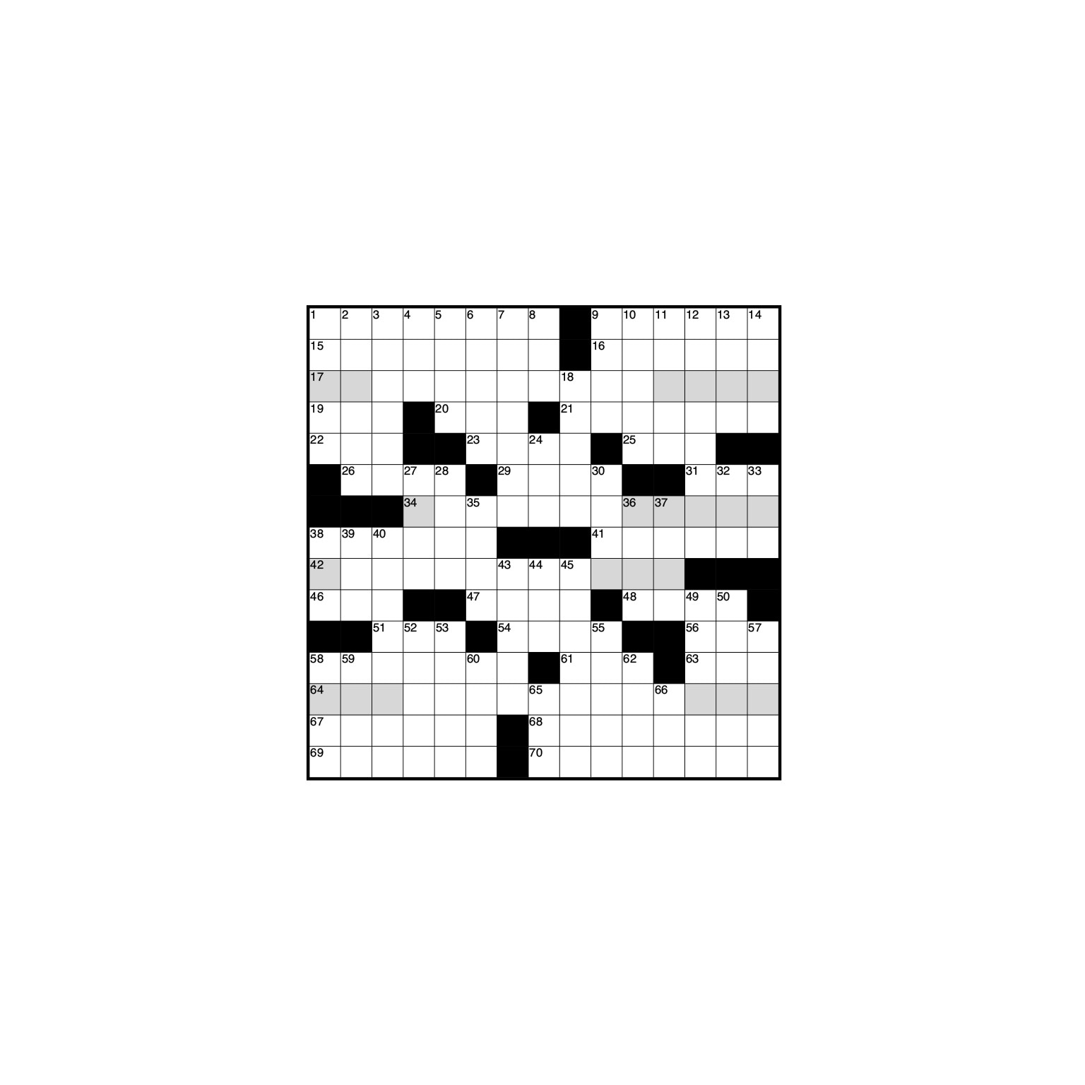 Crossword grid