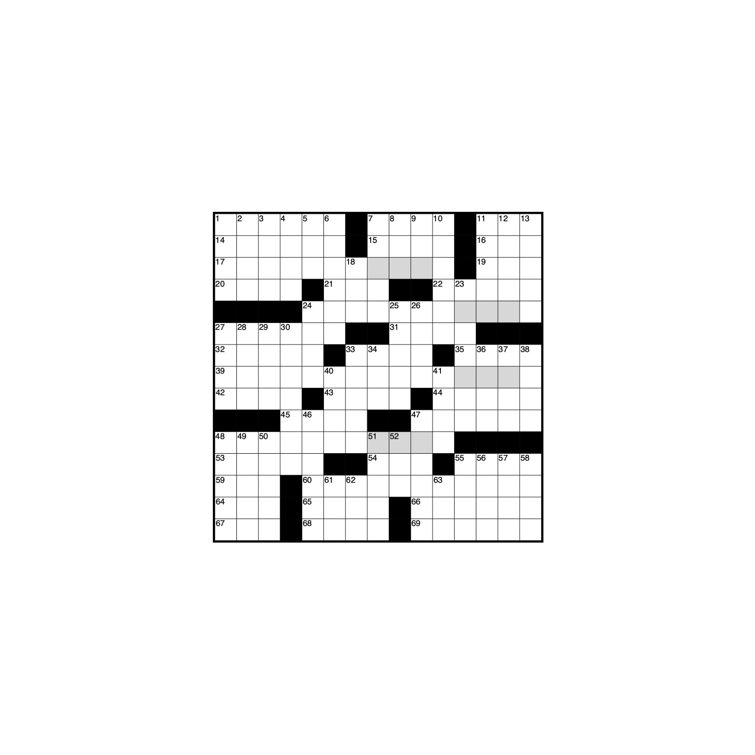 Crossword grid