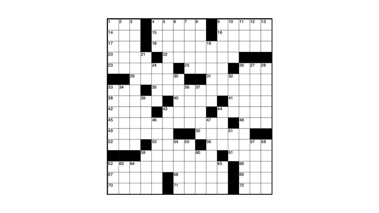 crossword puzzle grid