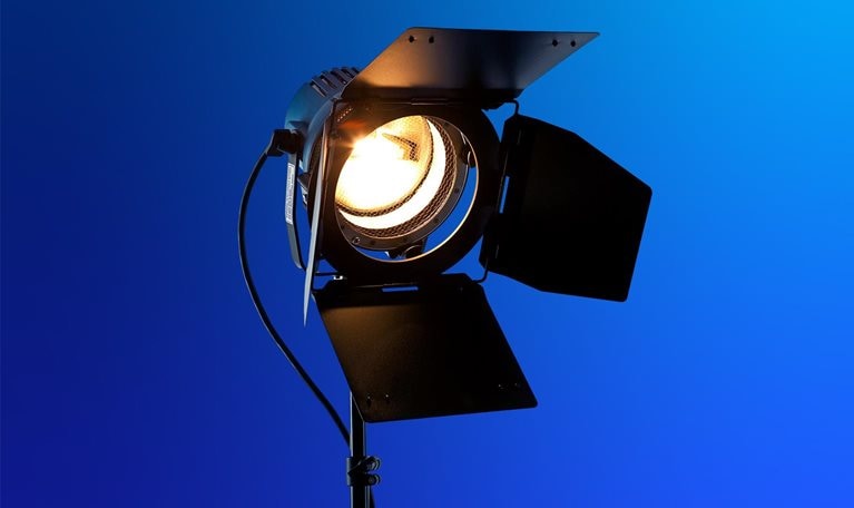 Illuminated spotlight