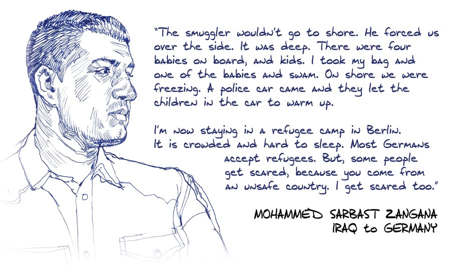 Mohammed Sarbast Zangana, Iraq to Germany