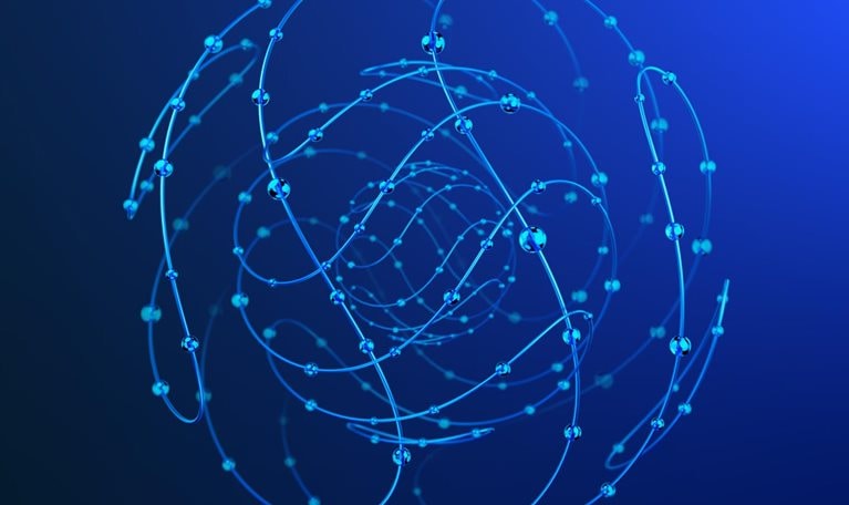 Illustration of connected concentric circles representing an epicenter.