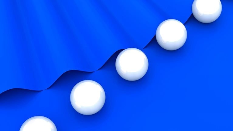 Glass ball abstract background. 3d