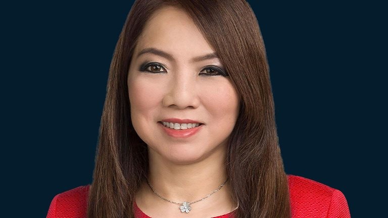 Portrait of Tan Su Shan, CEO of Singapore-based DBS Bank