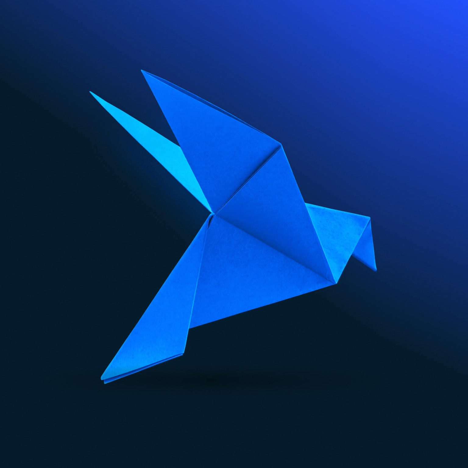 paper crane flying - stock illustration