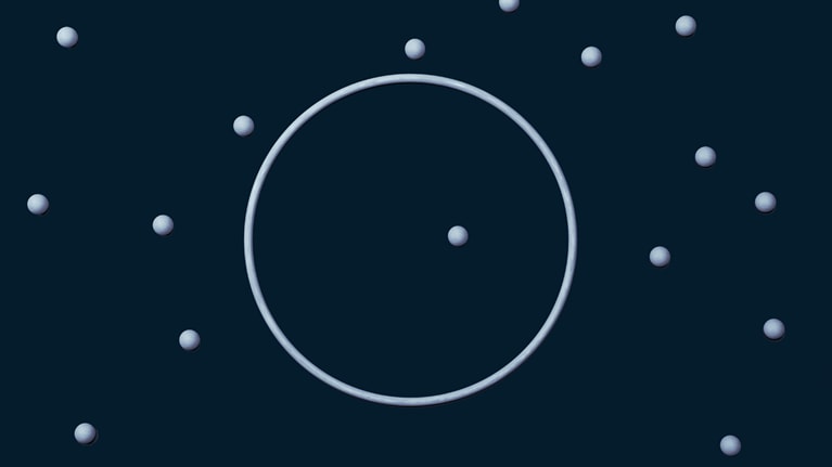 illustration circle with dots