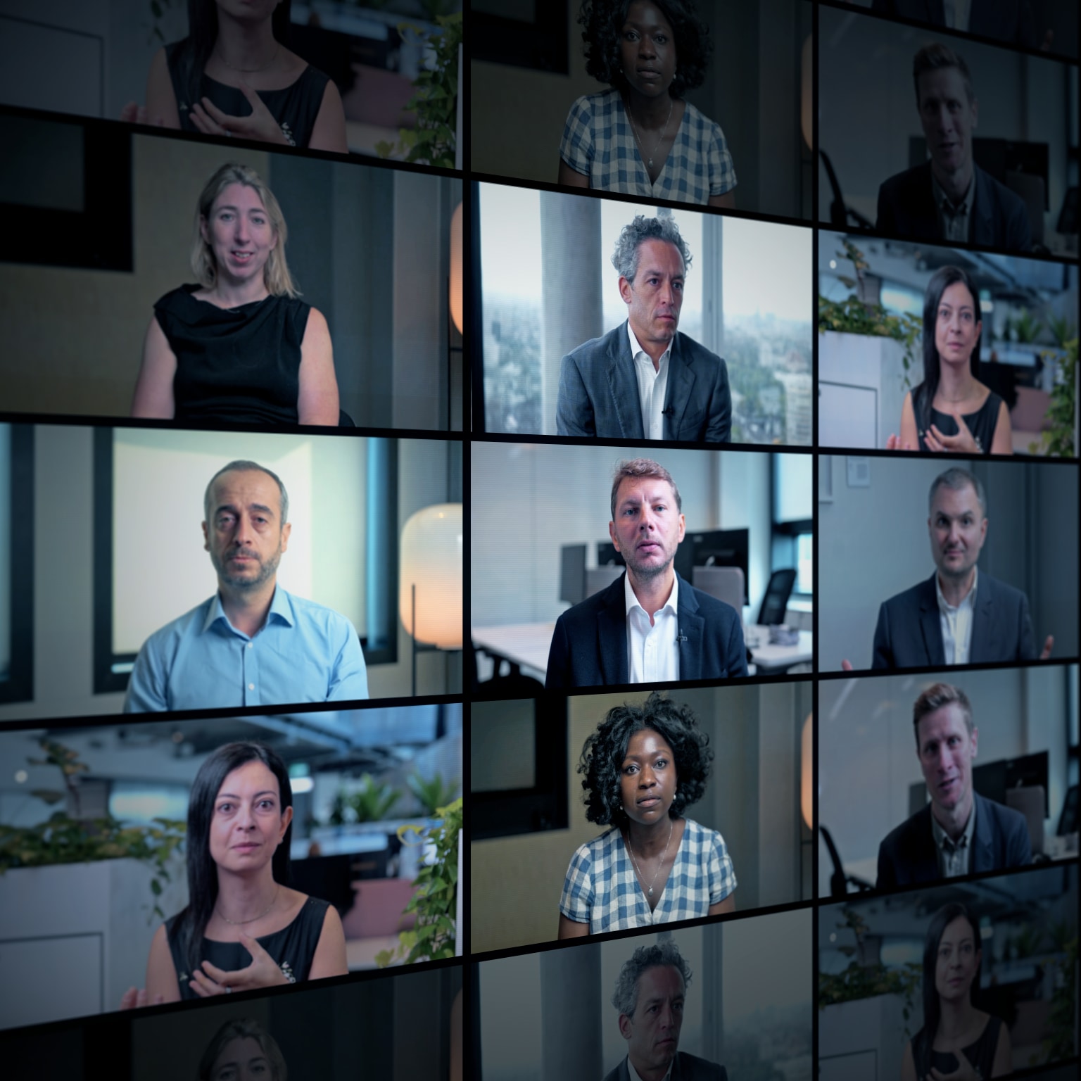 Composite of experts sharing their perspectives on making the case for generative AI in Europe - screen capture