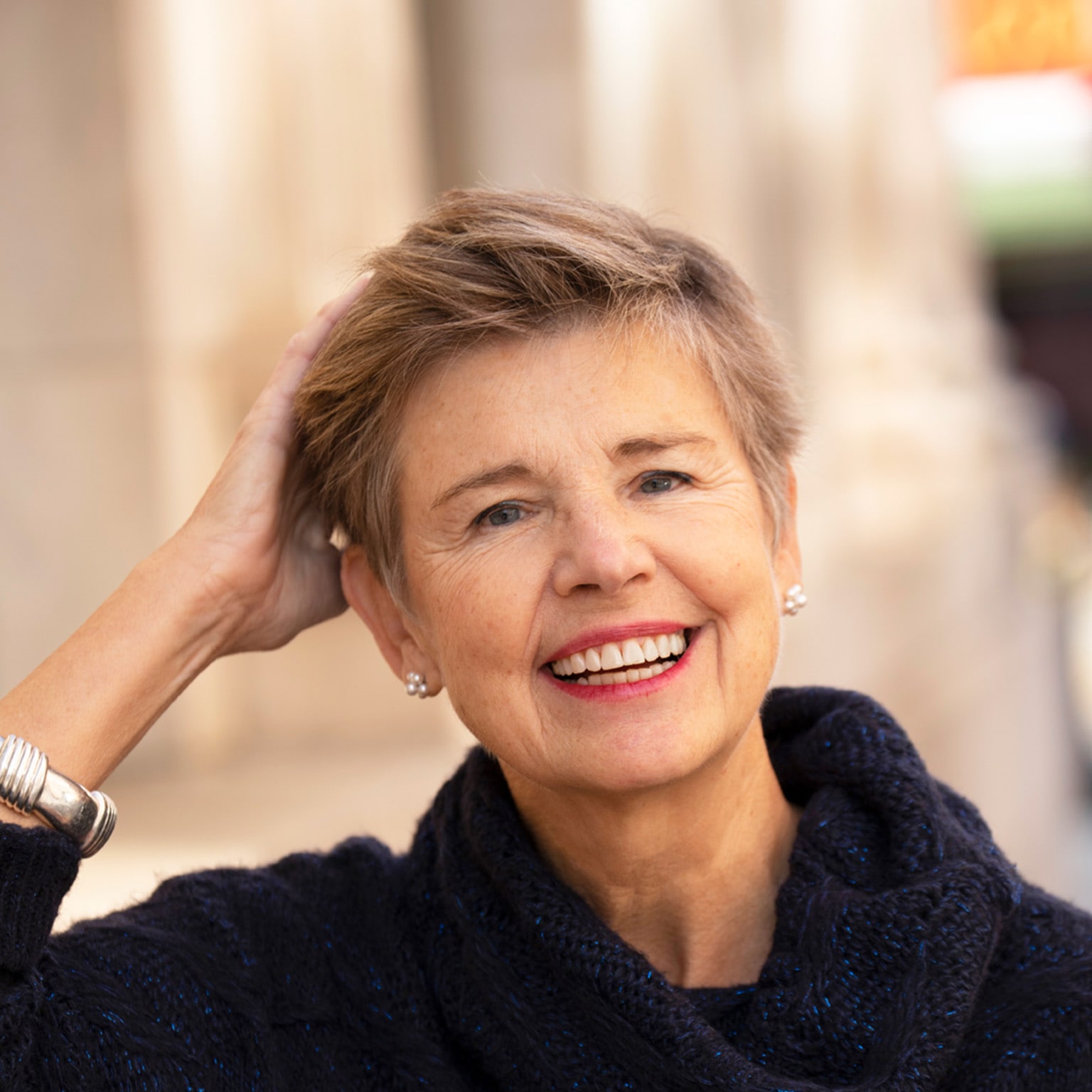 Headshot of author Sally Helgesen