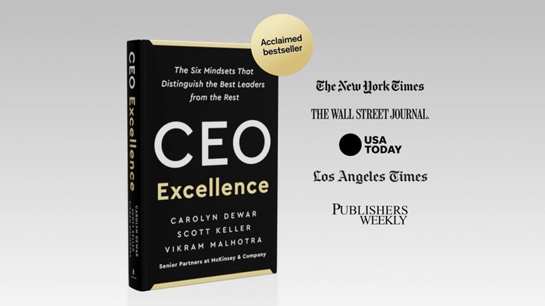 CEO Excellence book cover - Best Seller list on New York Times, Wall Street journal, USA Today, Los Angeles Times, and Publishers Weekly