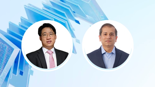 Photos of McKinsey Global Institute (MGI) Chair and Senior Partner Shubham Singhal and MGI Partner Jeongmin Seong