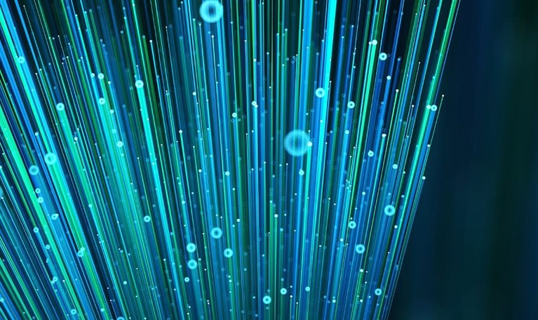 Particle lines expanding outward.