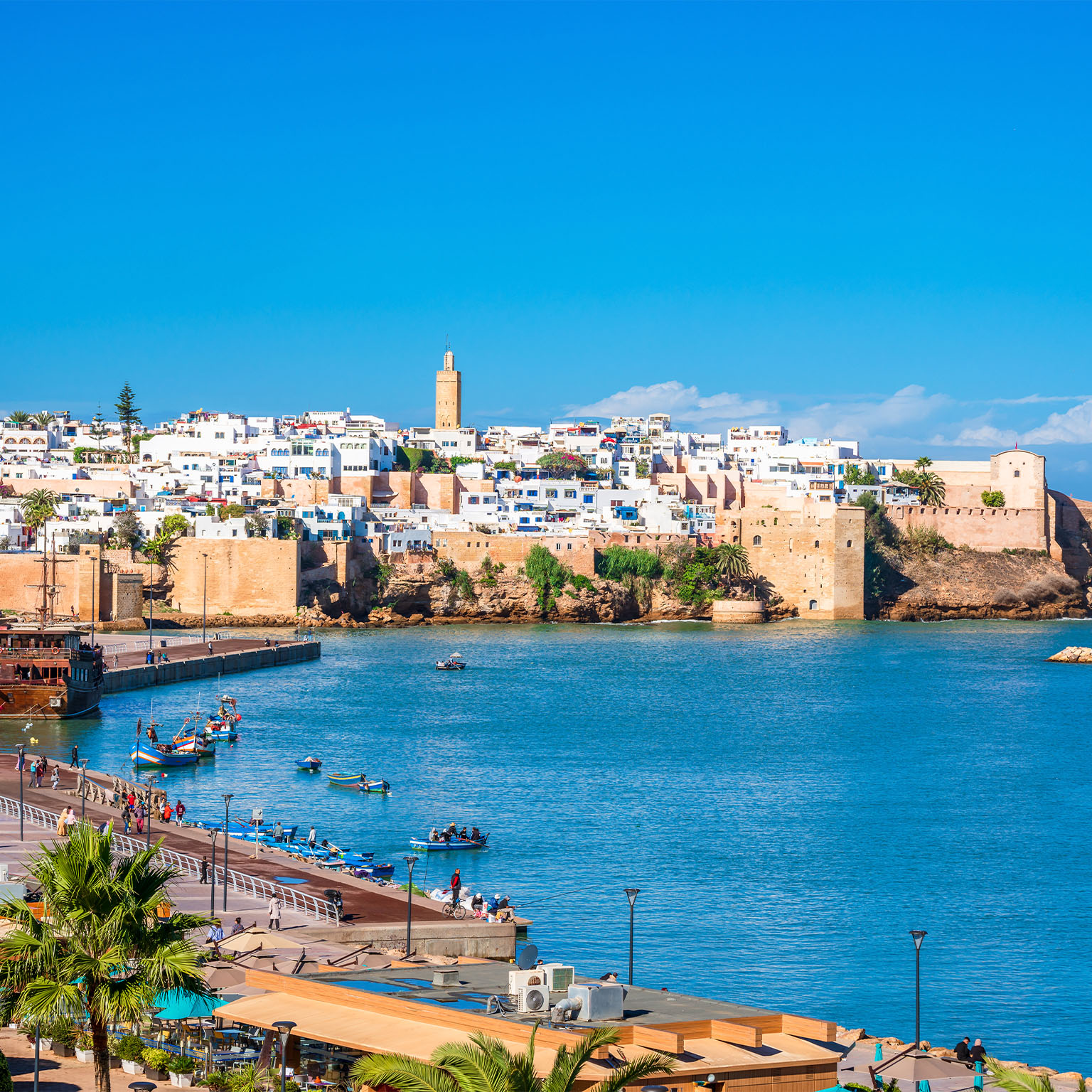 Picturesque view of Rabat, Morocco's capital city - stock photo