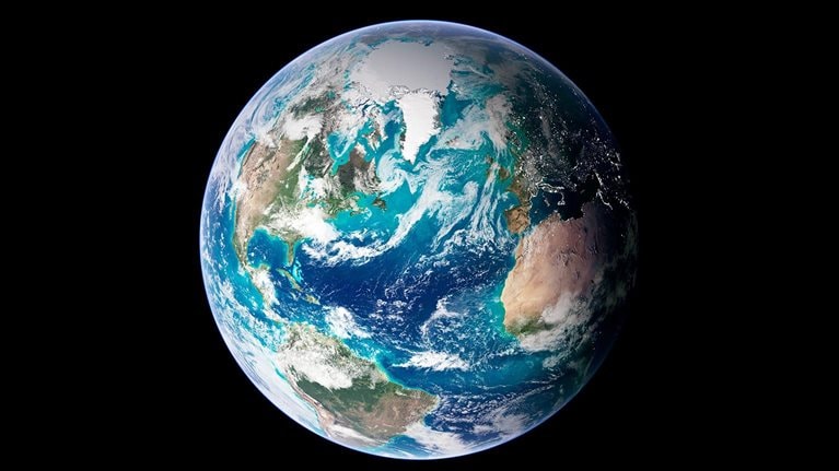 Photo of the earth from space