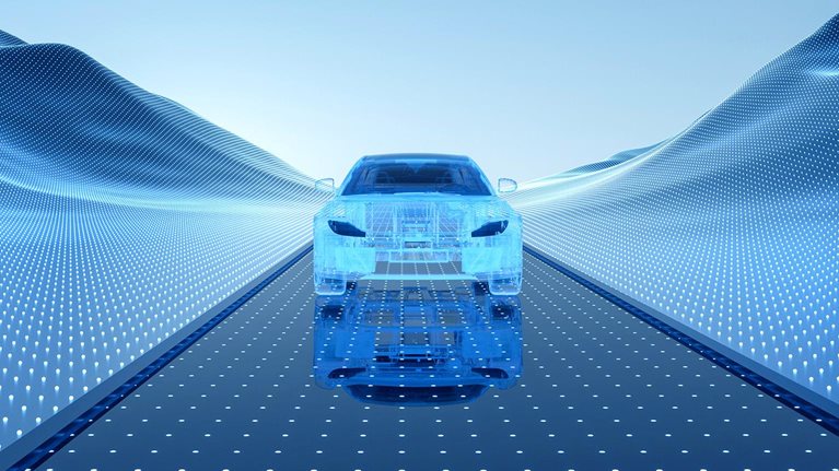 Smart cars driving on the blue data highway