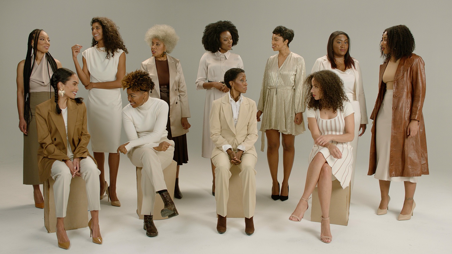 A group of women conversing