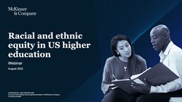 Racial and ethnic equity in US higher education