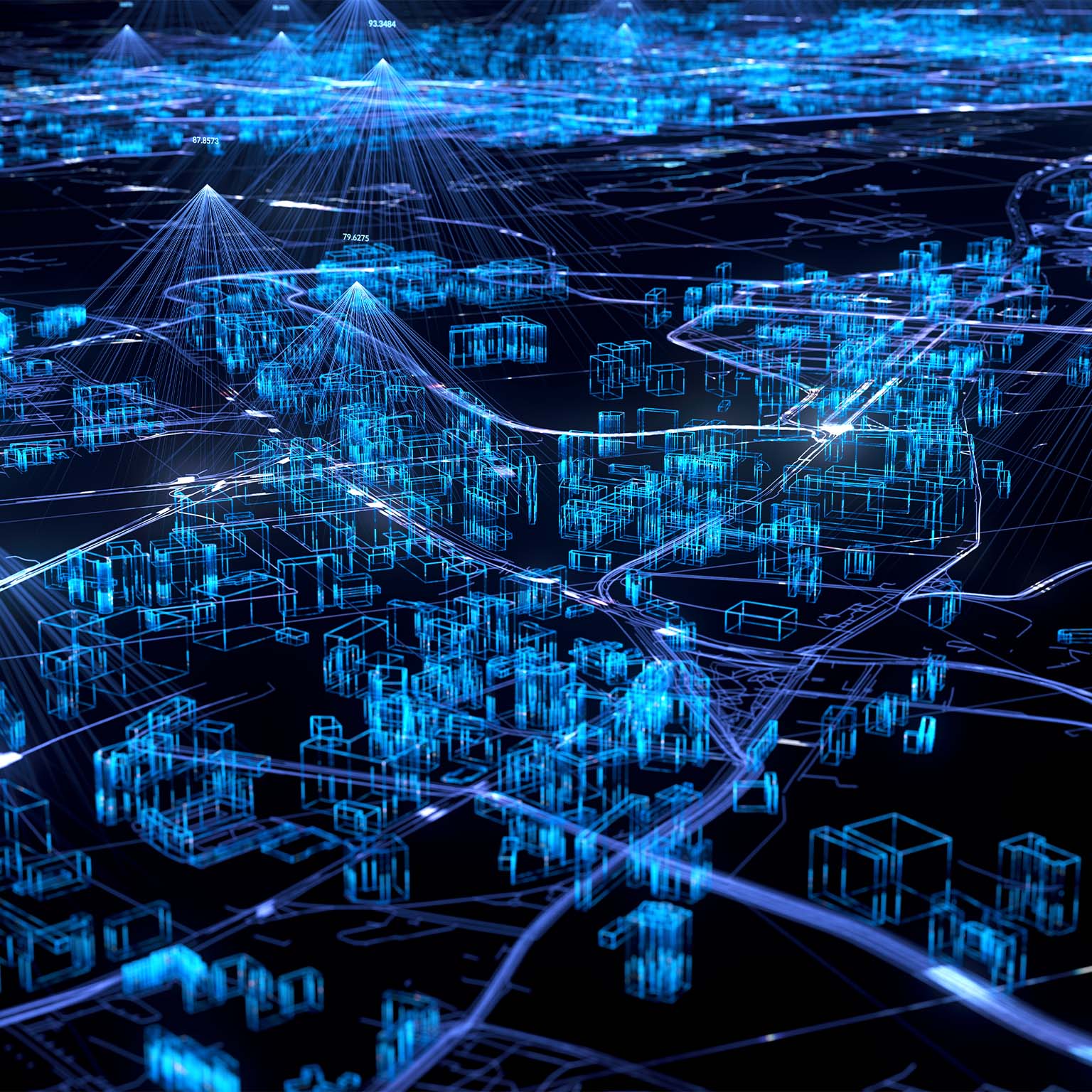 Abstract smart city concept