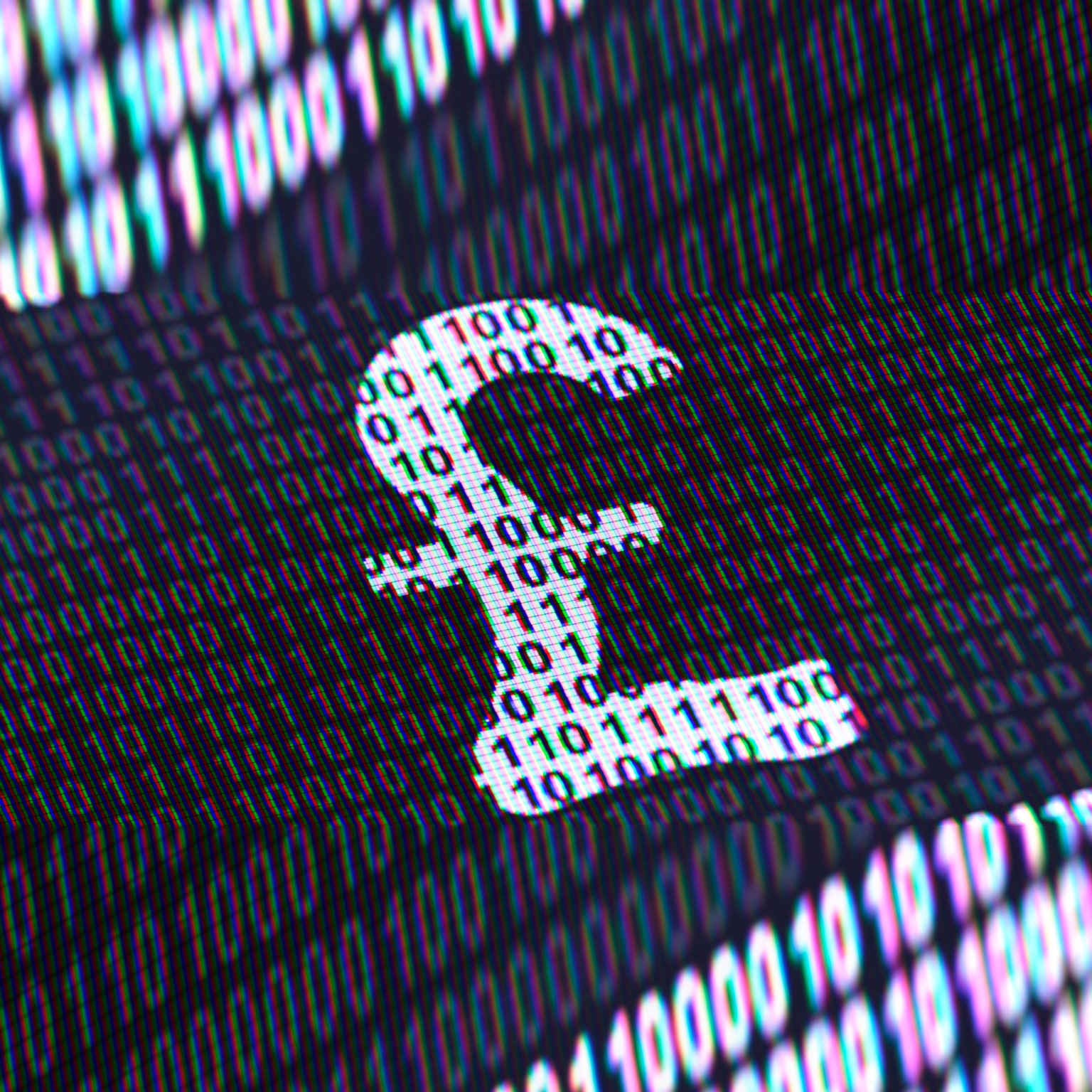 Pound icon on the screen - stock photo