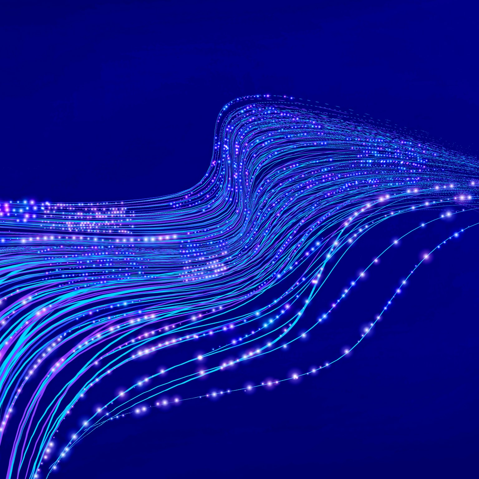 Digital data flow concept illustration
