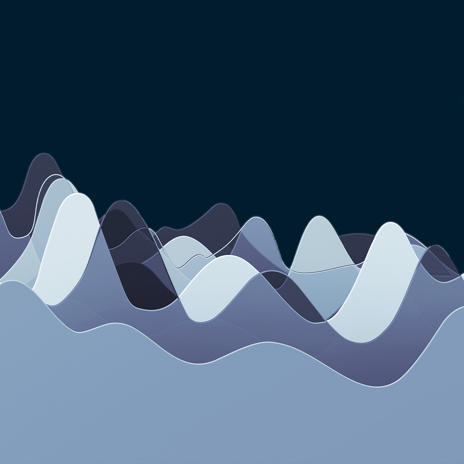Digital generated image of abstract multi colored curve chart on green background. - stock photo