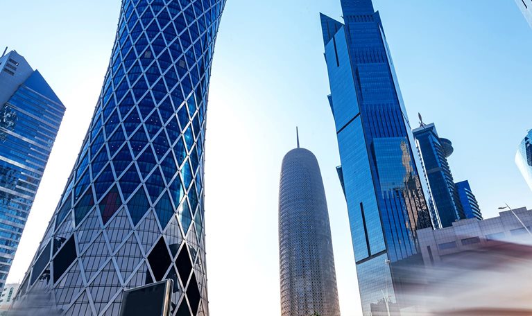 QIPCO building in in city of Doha, Qatar