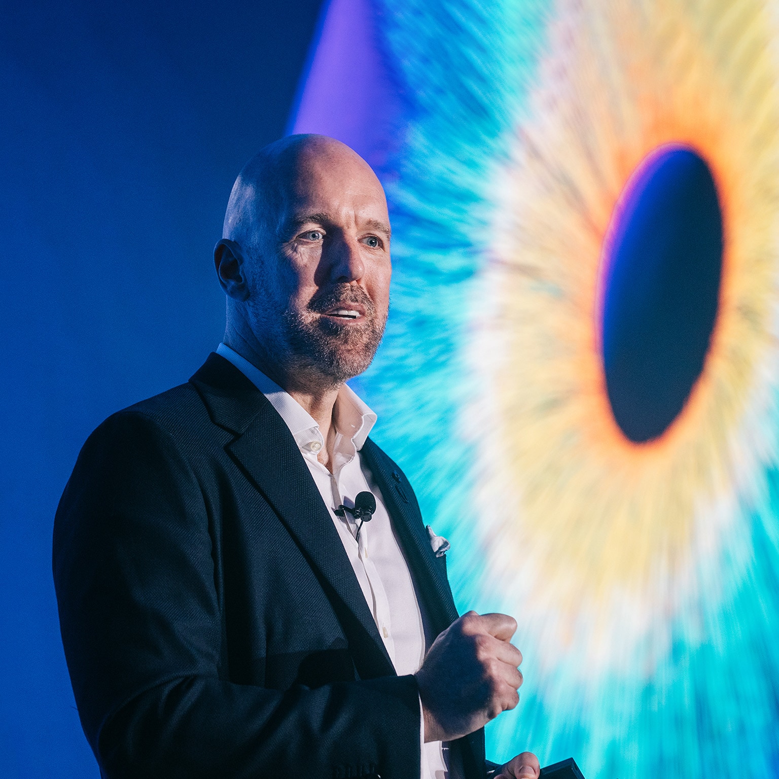  Standard Chartered’s Brian O’Neill speaking at a conference