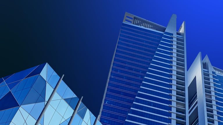 Telecommunication network above Europe viewed from space with connected system for European 5g LTE mobile web, global WiFi connection, Internet of Things (IoT) technology or blockchain fintech