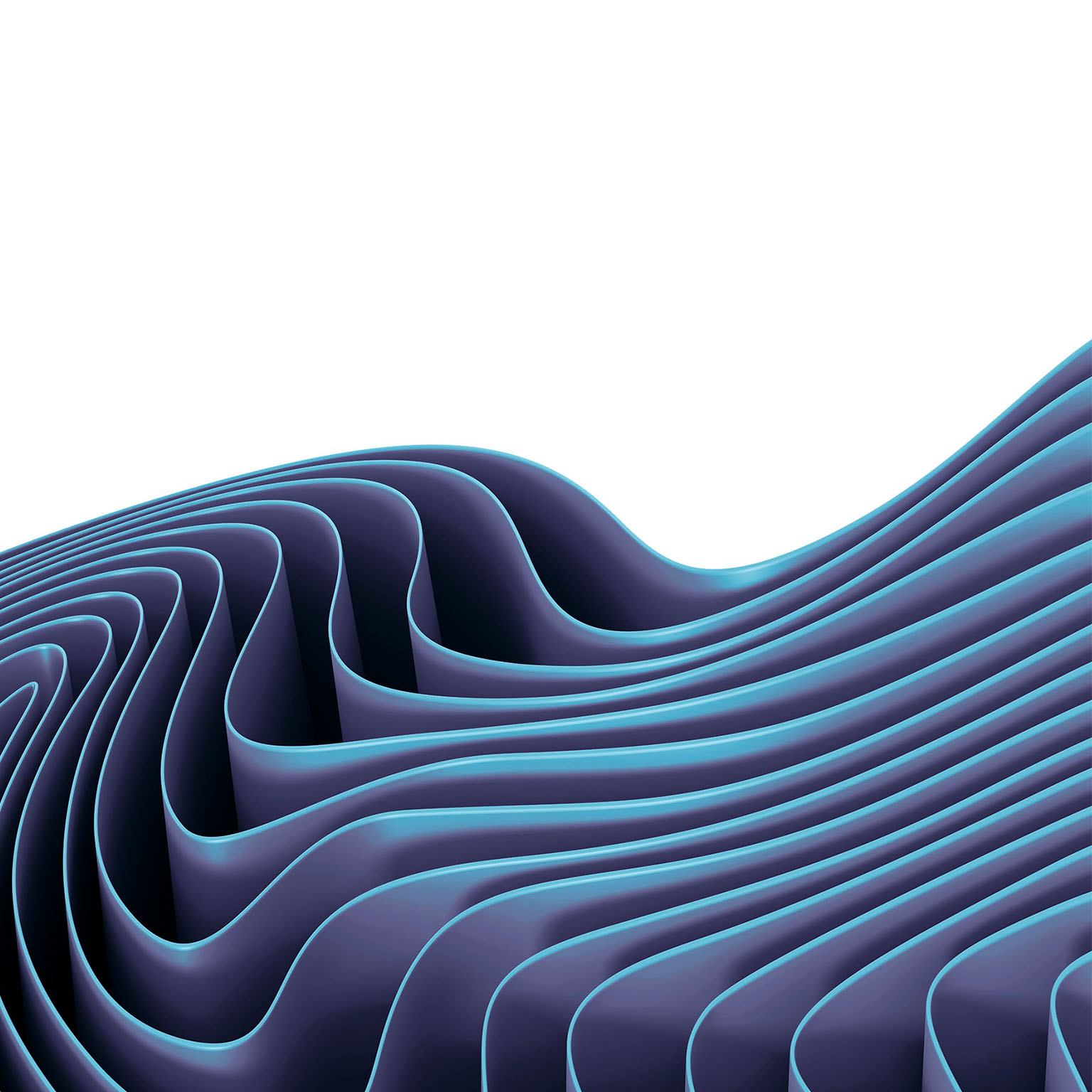 Blue waves pattern