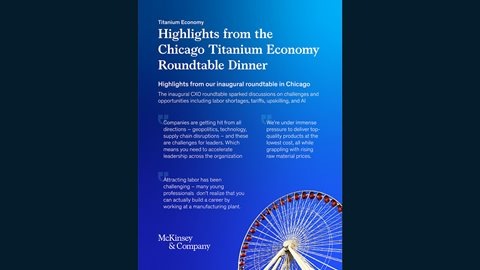 Screenshot of highlights from our inaugural roundtable dinner in Chicago 