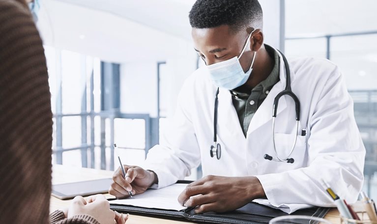 Doctor wearing mask