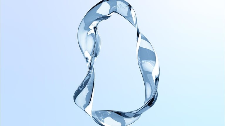 Abstract glass shape