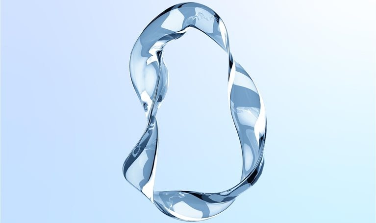 Abstract glass shape