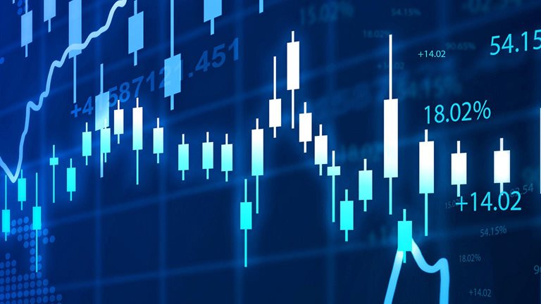 Stock market investment graph