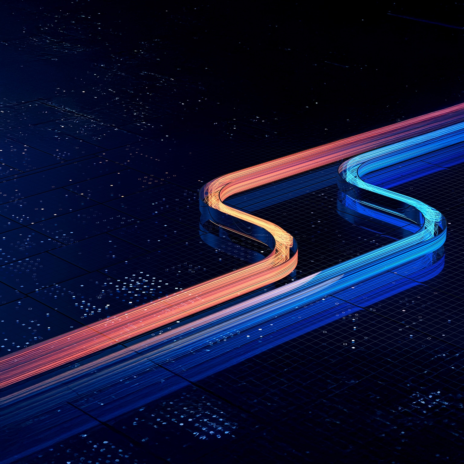 3D rendering of rapidly flowing particle data