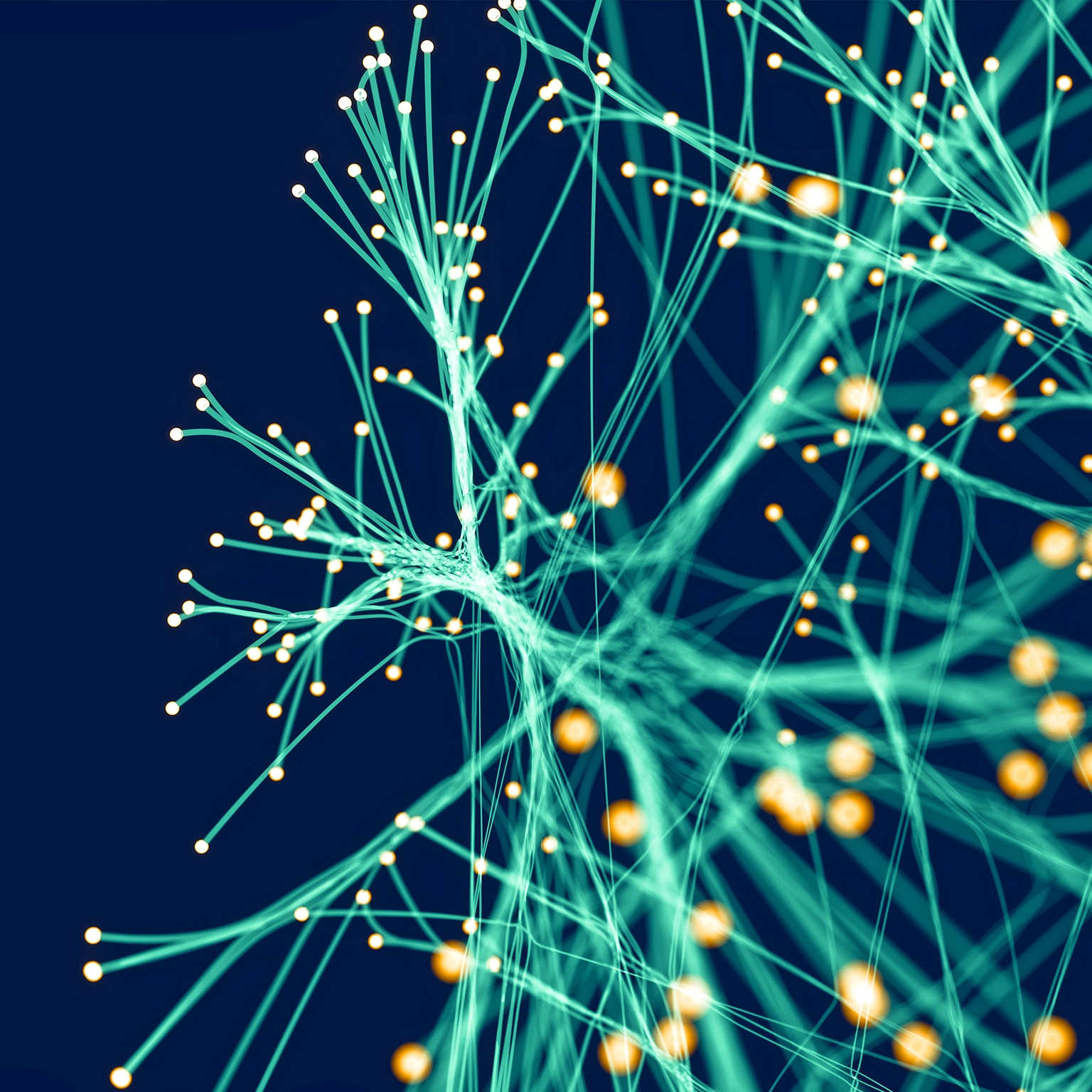 Dots connected by green lines