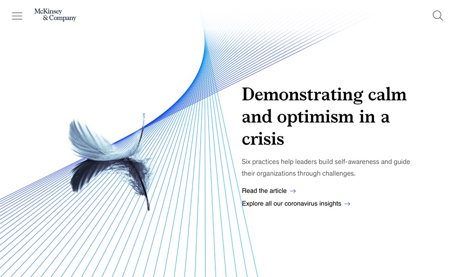 How to demonstrate calm and optimism in a crisis