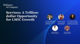 Services: A Trillion-dollar Opportunity for LMIC Growth webinar promotion