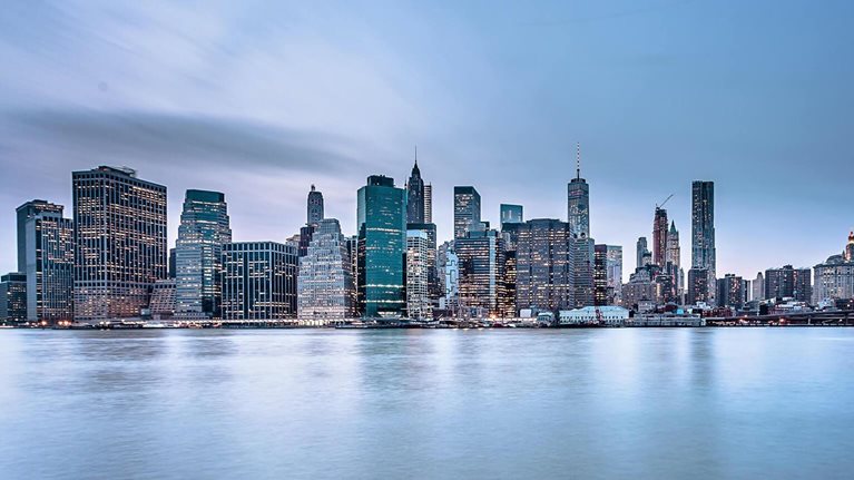 New York City skyline - stock photo