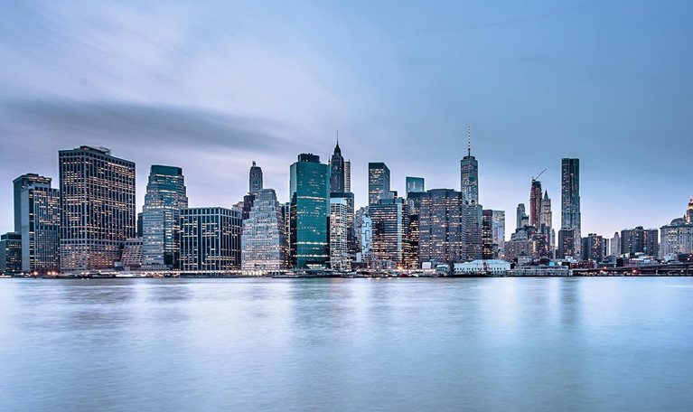 New York City skyline - stock photo