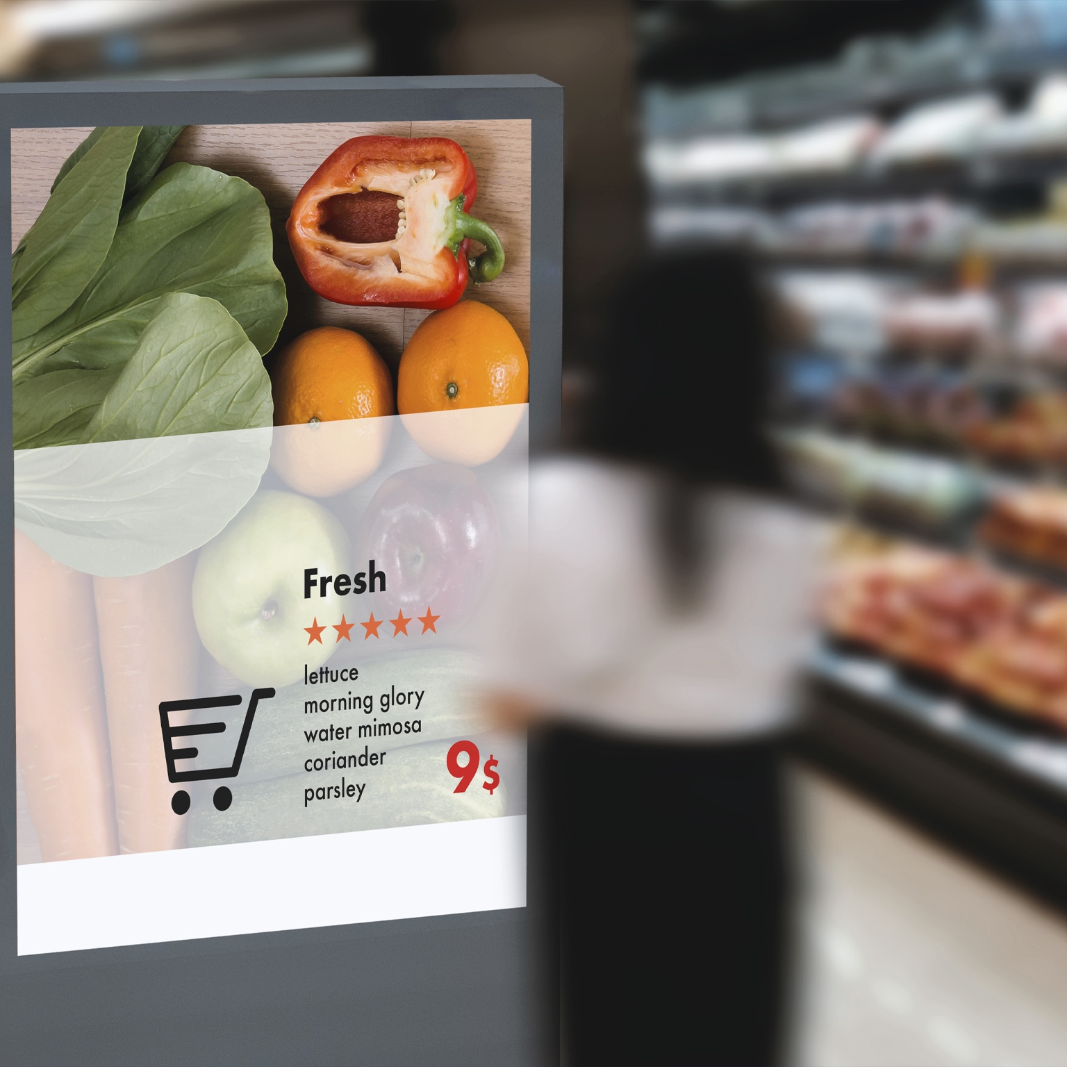 digital display Intelligent Digital moniter Interactive artificial intelligence digital advertisement Signage