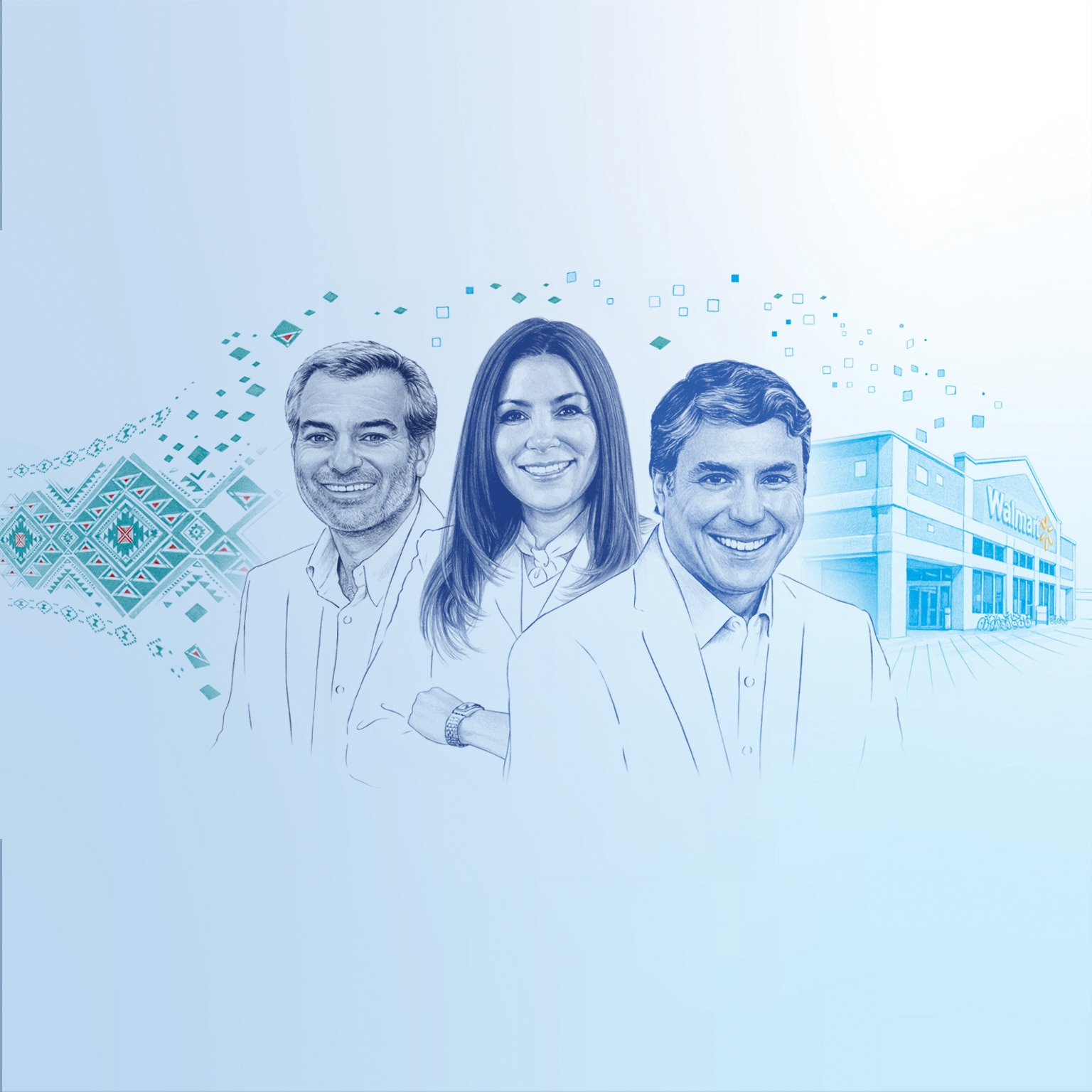 Illustration of Walmex leaders