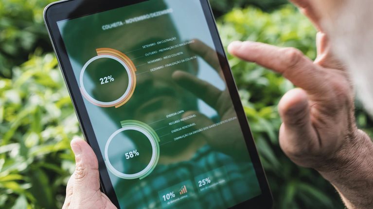 Technology in the field - digital tablet