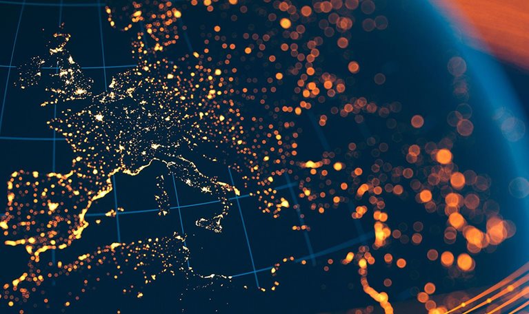 The flow of data across a connected world.