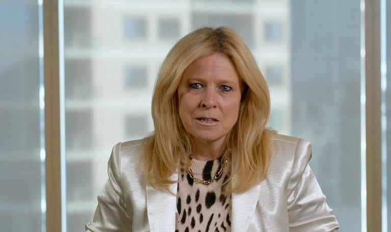 Image of Kelly Ungerman during an interview.