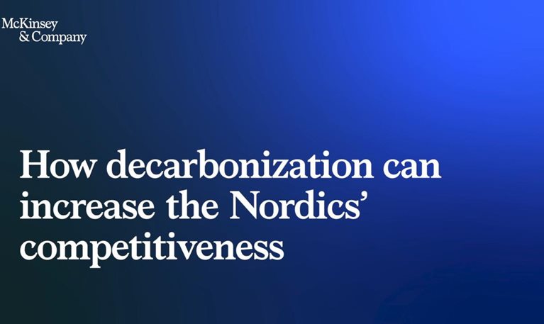 How decarbonization can increase the Nordics competitiveness