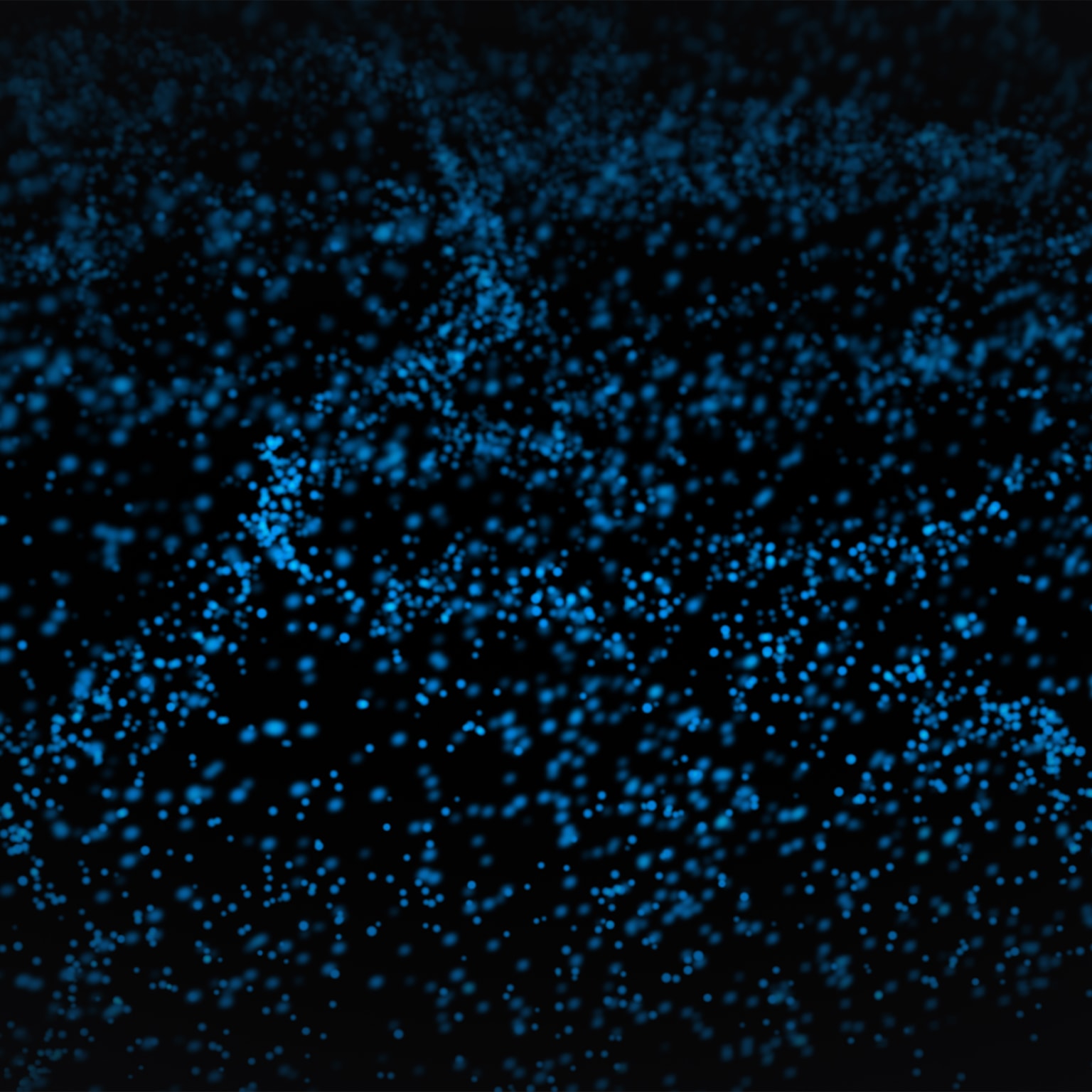 Blue particle ocean technology background - stock photo